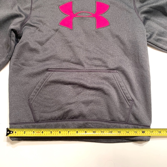 Under Armour Grey and Pink Cold Gear Hoodie - Picture 5 of 7